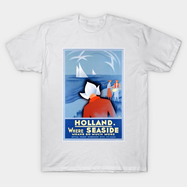 Vintage Travel Poster The Netherlands Hollan T-Shirt by vintagetreasure